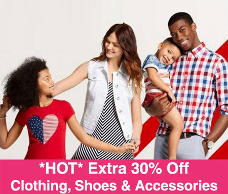 *HOT* Extra 30% Off Clothing, Shoes & Accessories