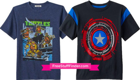 $5.60 (Reg $14) TMNT & Captain America Tees (Today Only)