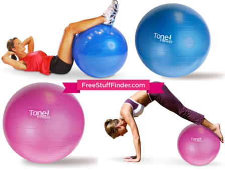 $7 (Reg $20) Tone Fitness Stability Ball + FREE Pickup