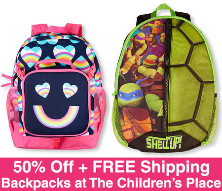 *HOT* 50% Off Backpacks at The Children’s Place + FREE Shipping