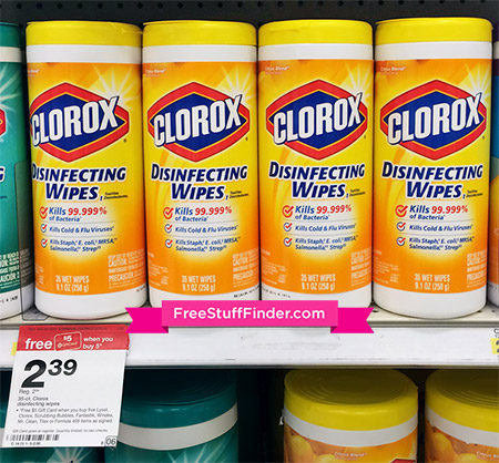 $0.89 (Reg $2.39) Clorox Wipes at Target
