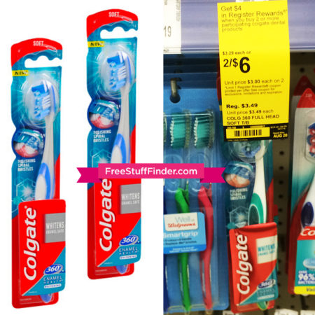 *HOT* $0.25 (Reg $3.50) Colgate 360 Toothbrush at Walgreens