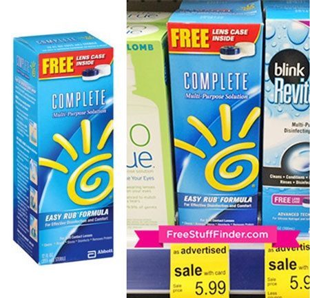 $1.99 (Reg $10.49) Complete & Revitalens Contact Solution at Walgreens