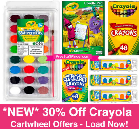*HOT* 30% Off Crayola Cartwheel Offers