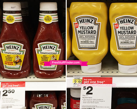 $1.45 (Reg $3) Heinz Ketchup and Mustard at Target