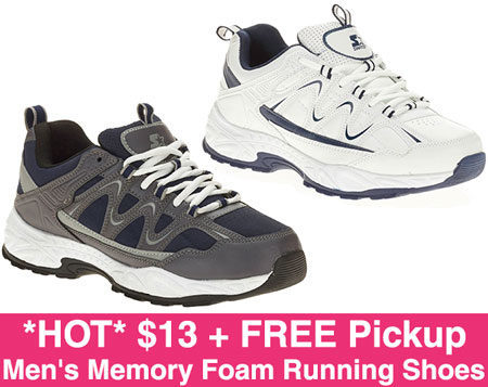 *HOT* $13 Men's Memory Foam Running Shoes + FREE Pickup