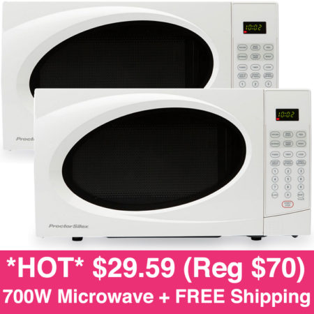 *HOT* $29.59 (Reg $70) 700W Microwave + FREE Shipping