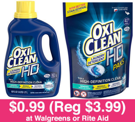 *HOT* $0.99 (Reg $8) OxiClean HD Laundry Detergent (Print Now!)