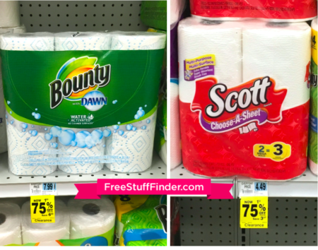 *HOT* Up to 75% Off Rite Aid Clearance (Bounty, Scott & More)