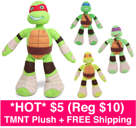 *HOT* $5 (Reg $10) Ninja Turtles Plush + FREE Shipping