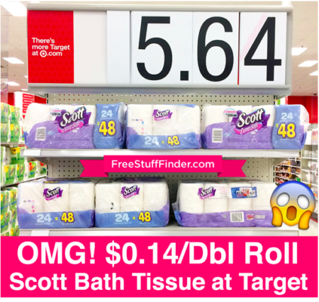*HOT* $0.14 per Double Roll Scott Bath Tissue at Target