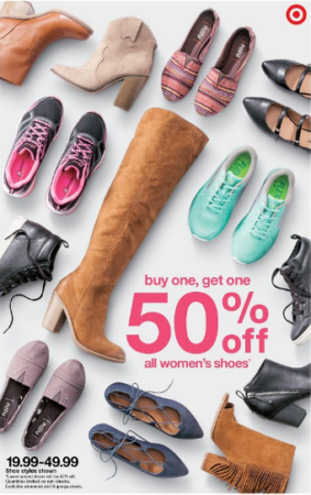 *HOT* Buy One Get One 50% Off Women's Shoes at Target
