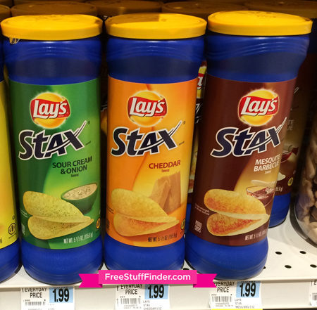 $1.00 (Reg $2) Lays Stax at Rite Aid (No Coupons)