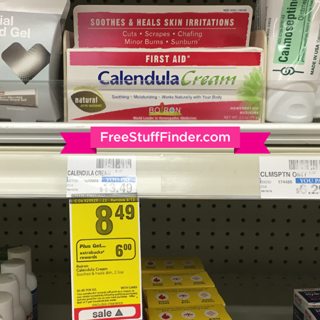 FREE Boiron Calendula Burn Cream at CVS + Moneymaker