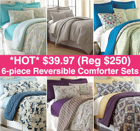 *HOT* $39.97 (Reg $250) 6-pc Comforter Sets