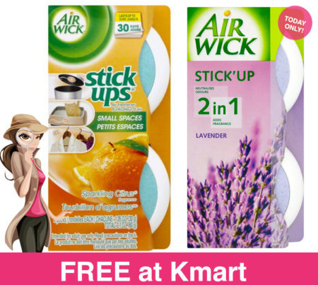 FREE Airwick Stick Ups Air Freshener at Kmart (Today Only)