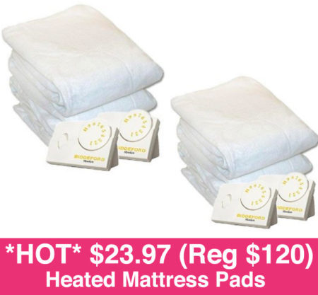 *HOT* $23.97 (Reg $120) Heated Mattress Pads + FREE Pickup