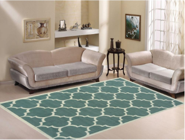 $29.97 (Reg $50) Ottomanson Trellis Area Rug + FREE Pickup