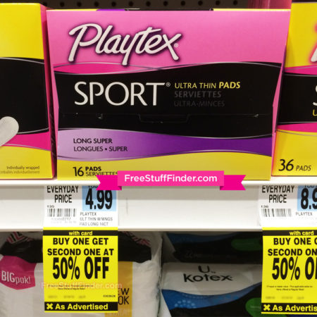 *HOT* $0.68 (Reg $5) Playtex Pads at Rite Aid