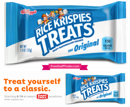 FREE Rice Krispie Treat Sample at Giant Eagle