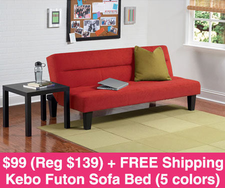 $99 (Reg $139) Futon Sofa Bed + FREE Shipping