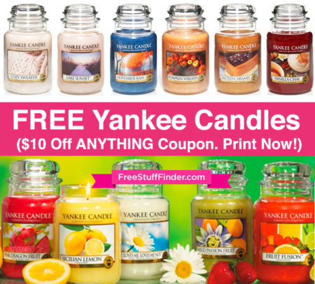 *LAST DAY* $10 Off $10 Yankee Candle Coupon ($0.99 Candles - PRINT NOW!)