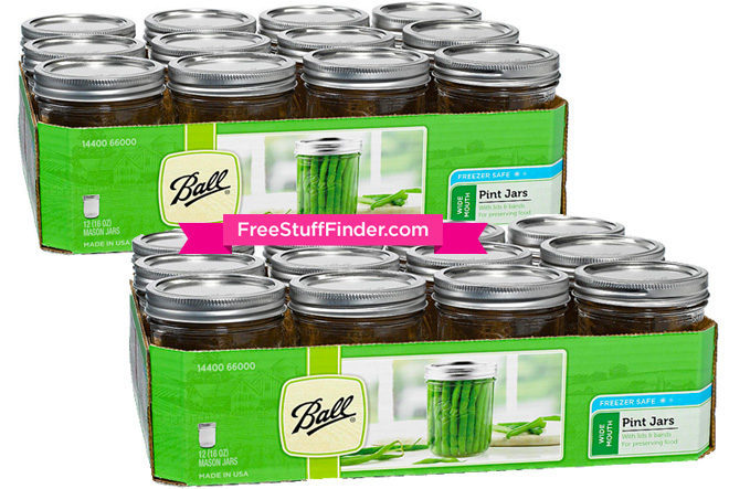 $5.99 (Reg $12) Ball 12-Pack Mason Jars + FREE Store Pickup