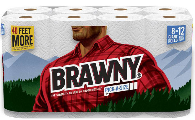 *HOT* $4.53 ($11) Brawny 8-Rolls Paper Towels + FREE Shipping ($0.57 per roll)