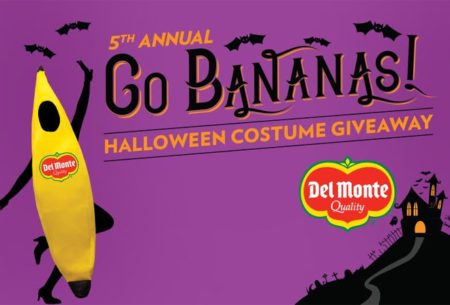 Win FREE Del Monte Banana Halloween Costume (1,000 Winners!)