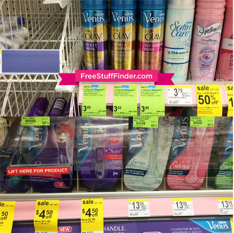 FREE Venus Razor & Shave Gels at Walgreens