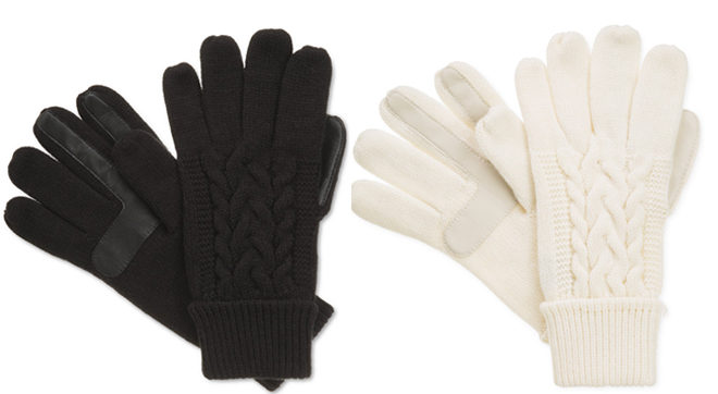 *HOT* $7.50 (Reg $36) Isotoner Cable Knit SmarTouch Tech Gloves + FREE Pickup