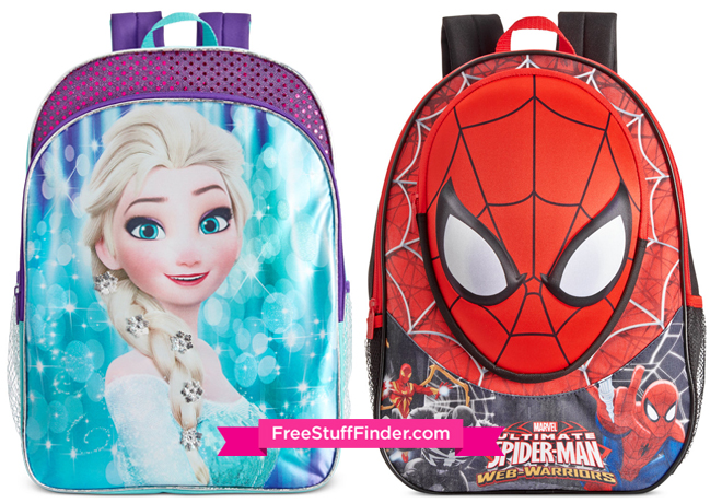 *HOT* $9.99 (Reg $35) Kids Characters Backpacks + FREE Pickup