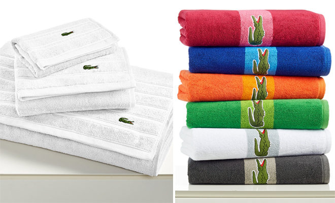 *HOT* $7.99 (Reg $30) Lacoste Bath Towels + FREE Pickup