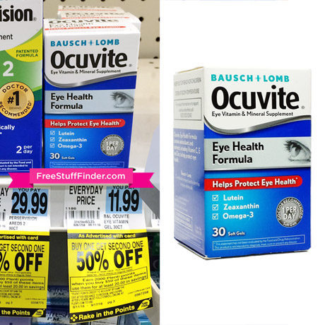 $1.03 (Reg $12) Ocuvite Eye Vitamins at Rite Aid