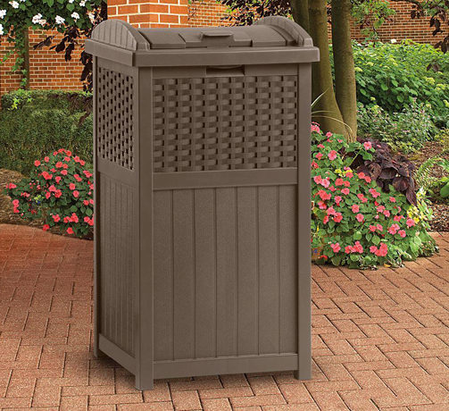 *HOT* $29.99 (Reg $45) Resin Wicker Trash Hideaway + FREE Shipping