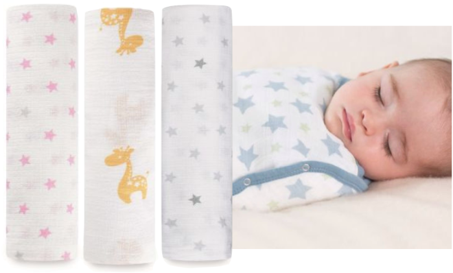 $7.99 (Reg $13) aden + anais Swaddle Blanket + FREE Pickup