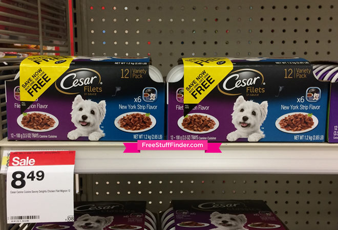 *HOT* $2.33 (Reg $9) Cesar Wet Dog Food Multipacks at Target