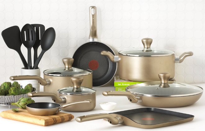 $59.99 (Reg $170) T-Fal Culinaire 16-Piece Cookware Set + FREE Store Pickup