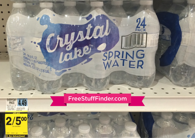 *HOT* $1.47 (Reg $4.49) Crystal Lake Water 24-Pack at Rite Aid