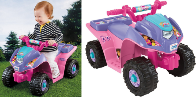 *HOT* $45 (Reg $100) Power Wheels Dora & Friends Lil Quad