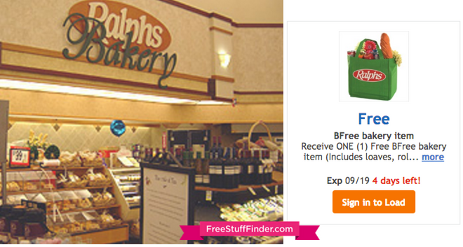 FREE Bakery Item at Ralphs