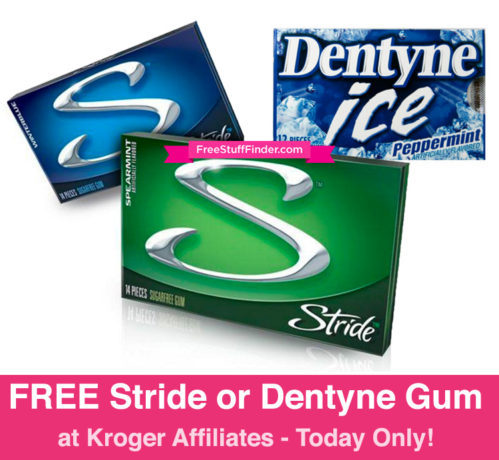 Kroger Friday Freebie: FREE Stride or Dentyne Gum (Today Only)