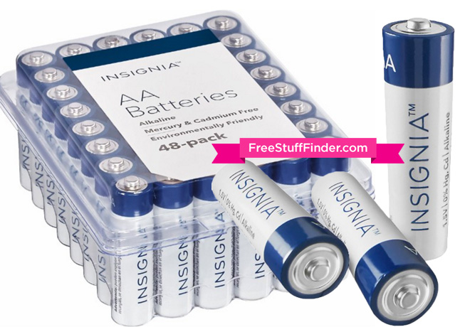 *HOT* $6.99 (Reg $15) Insignia 48-Pack Batteries + FREE Store Pickup (Today Only)
