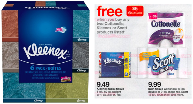 $3.74 (Reg $6) Kleenex Multipack Tissues at Target ($0.94 Per Box!)