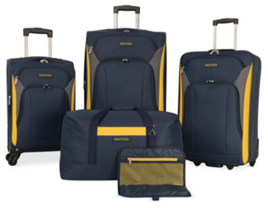 *HOT* $127.41 (Reg $460) Nautica Open Seas 5-Piece Luggage Set + FREE Shipping