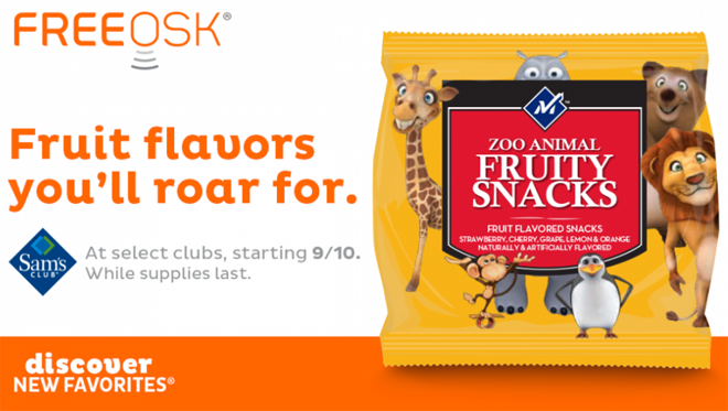 FREE Sample Fruity Snacks (Select Sam’s Clubs)