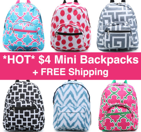 *HOT* Just $2 Mini Backpacks + FREE Shipping (Price Drop!)