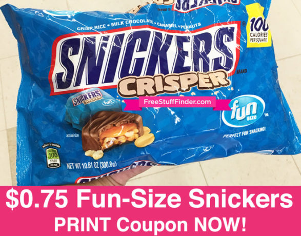 *HOT* $0.75 Snickers Crisper Fun Size Candy at Walgreens (Stock Up for Halloween!)