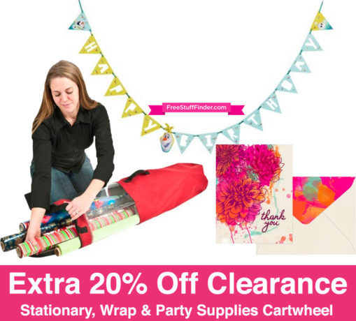 *NEW* Extra 20% Off Clearance Stationery, Wrap & Party Cartwheel (Load Now!)