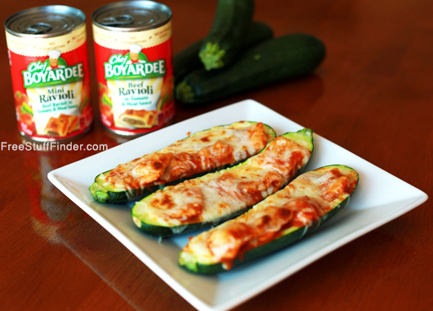 Recipe: A+ Ravioli Zucchini Boats + $1.00 Off Chef Boyardee Coupon